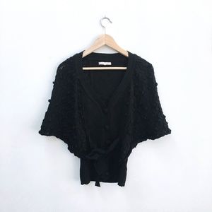Rebecca Taylor pom pom cardigan - size xs